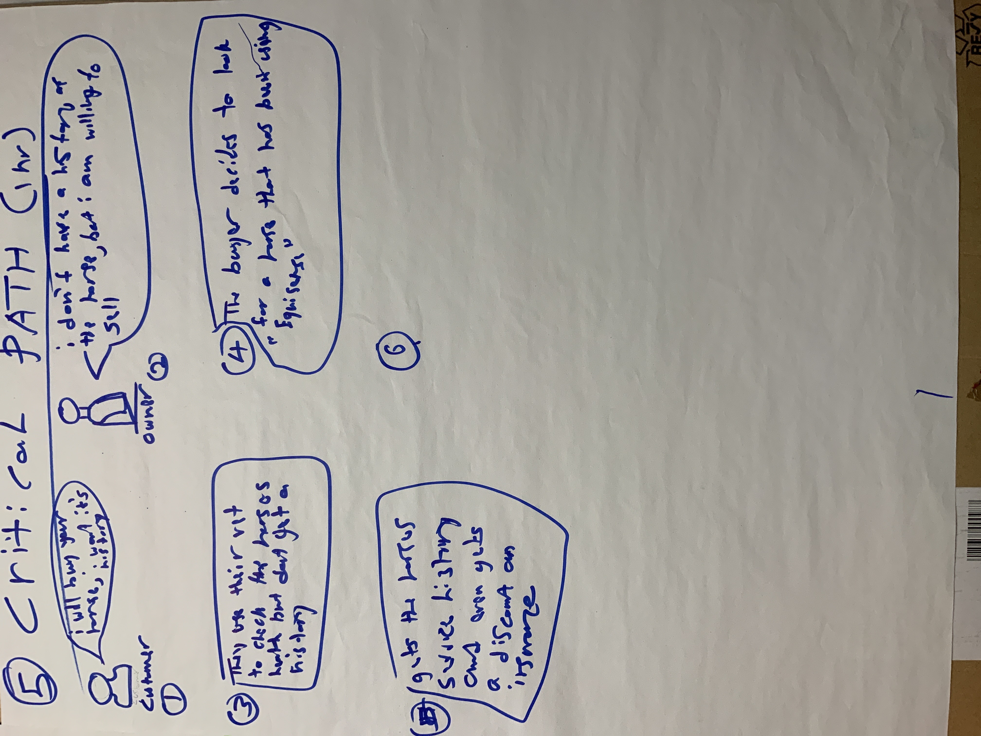 N9 customer journey / critical path map.