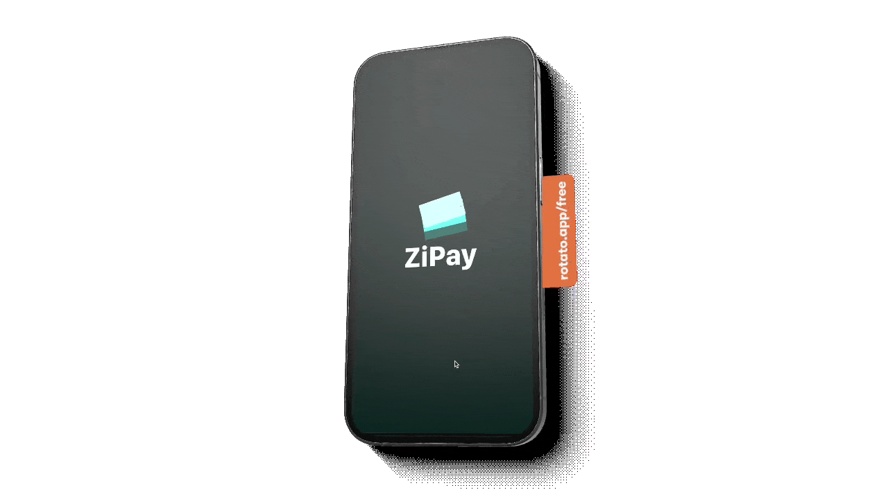 Zi Pay points-based mobile wallet prototype.